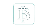 Bitcoin Symbol im Neon-Holographie-Rahmen f&uuml;r Casoola Casino Krypto-Zahlungen