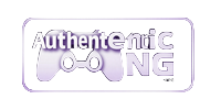Authentic Gaming Provider-Logo im Neon-Holographie-Rahmen f&uuml;r Casoola Casino