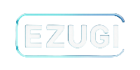 Ezugi Provider-Logo im Neon-Holographie-Rahmen f&uuml;r Casoola Casino Live Casino