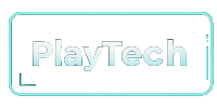 Playtech Provider-Logo im Neon-Holographie-Rahmen f&uuml;r Casoola Casino Roulette