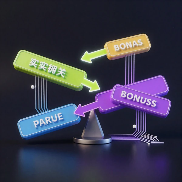 Holographisches Flussdiagramm mit Echtgeld- und Bonus-Balken und Neon-Pfeilen f&uuml;r no-sticky Bonus bei Casoola